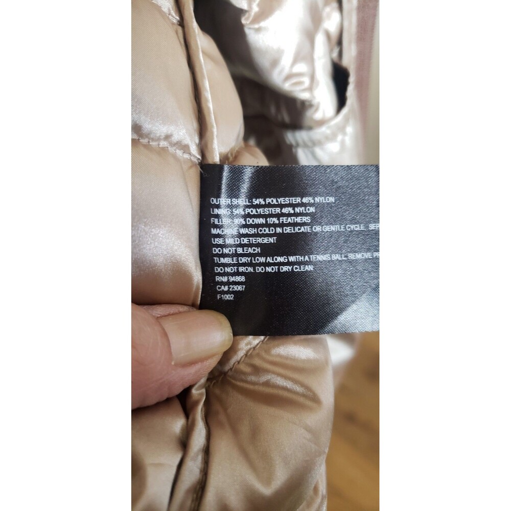 Bernardo Puffer Womens Size XL Brown Packable Quilted Goose Down Outdoor Vest - Picture 10 of 10